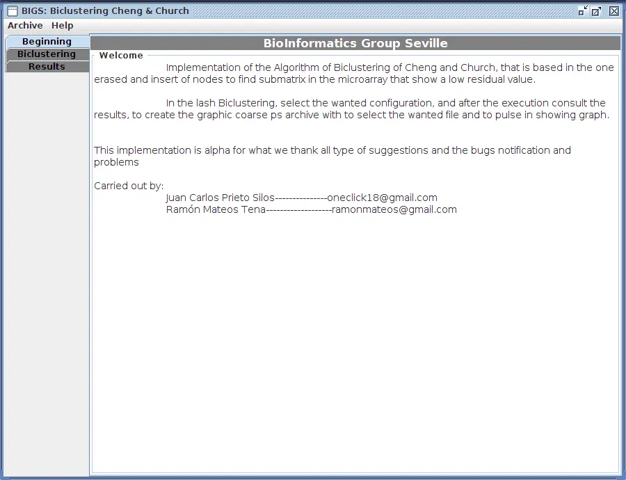 Biclustering Cheng & Church